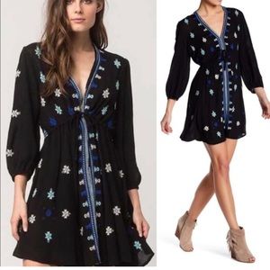 Free People Star Gazer tunic mini dress sz medium